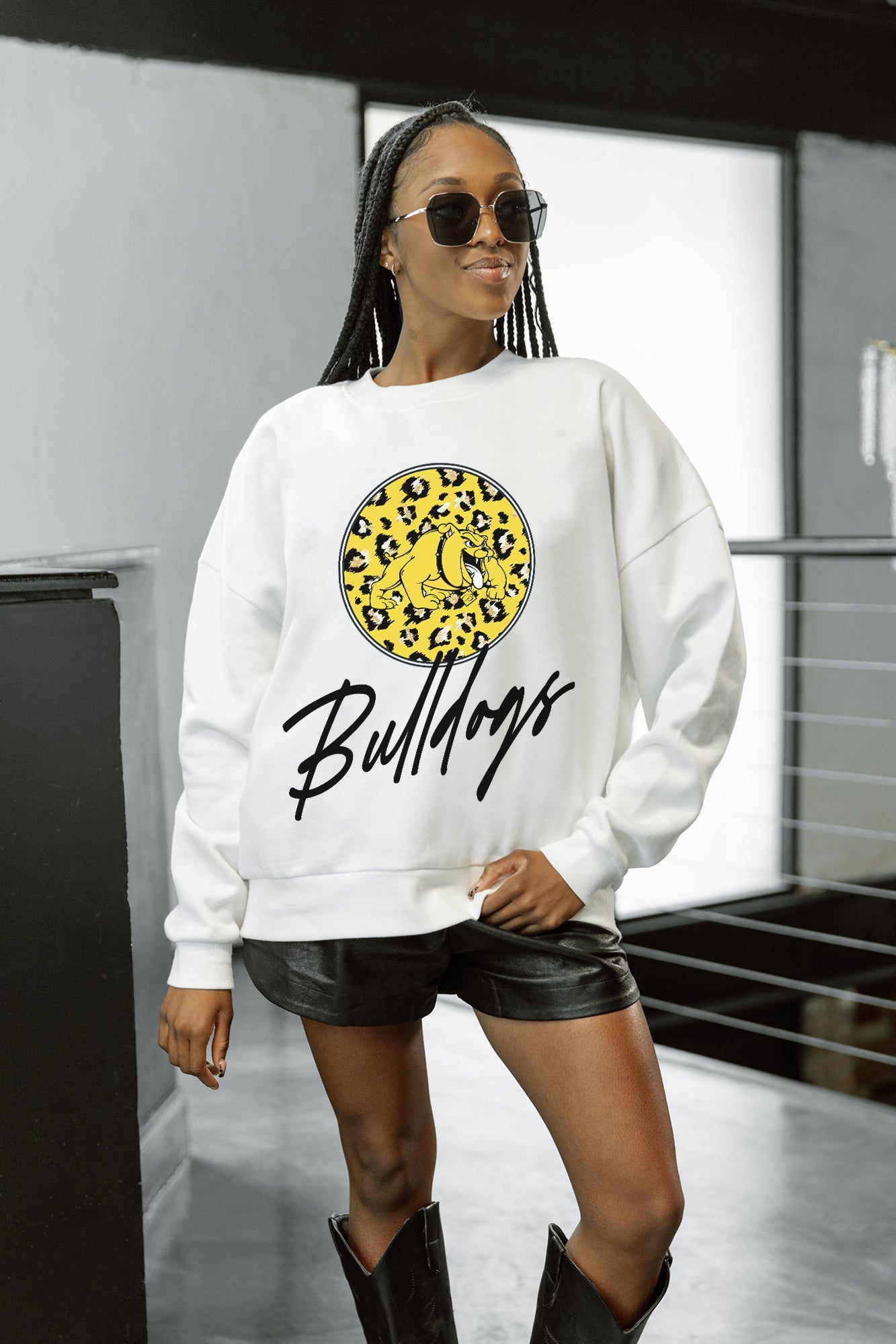 BOWIE STATE BULLDOGS WILD BREAKTHROUGH PREMIUM FLEECE CREWNECK PULLOVER