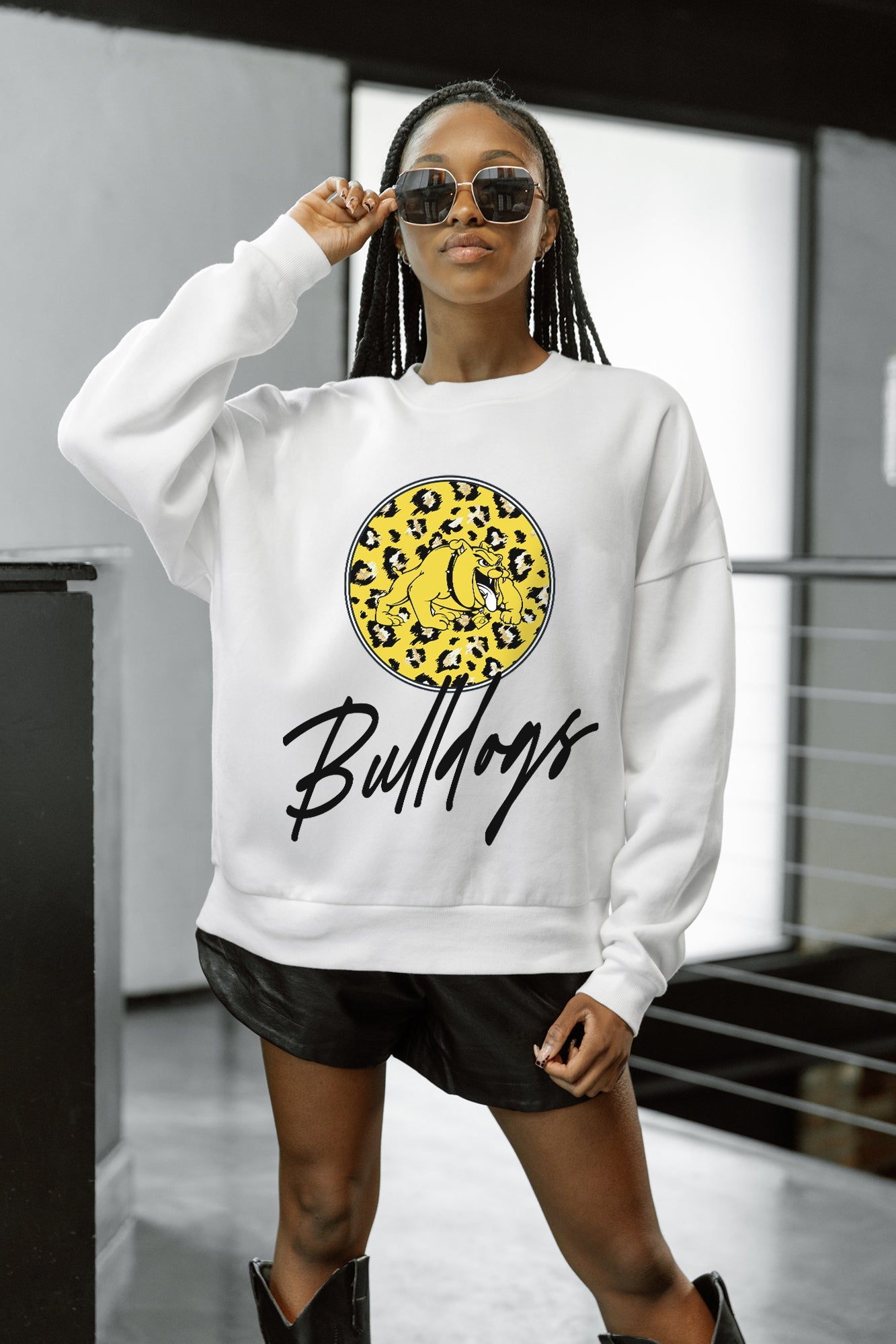 BOWIE STATE BULLDOGS WILD BREAKTHROUGH PREMIUM FLEECE CREWNECK PULLOVER