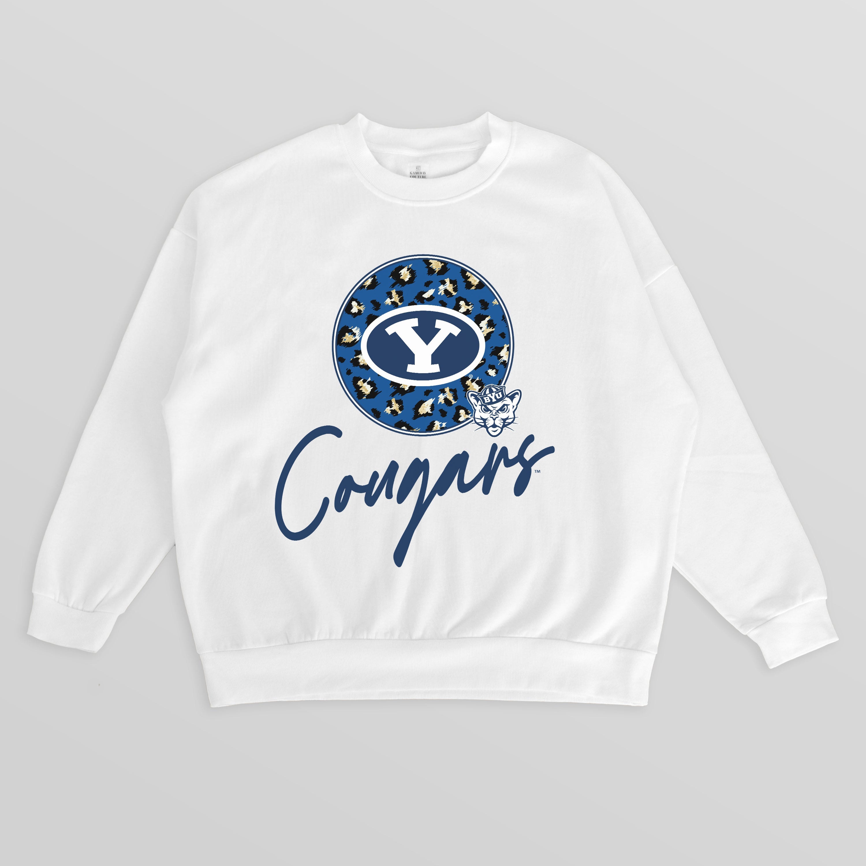 BYU COUGARS WILD BREAKTHROUGH PREMIUM FLEECE CREWNECK PULLOVER