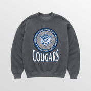 BYU COUGARS SATURDAY SEAL PREMIUM FLEECE DROP SHOULDER CREWNECK PULLOVER