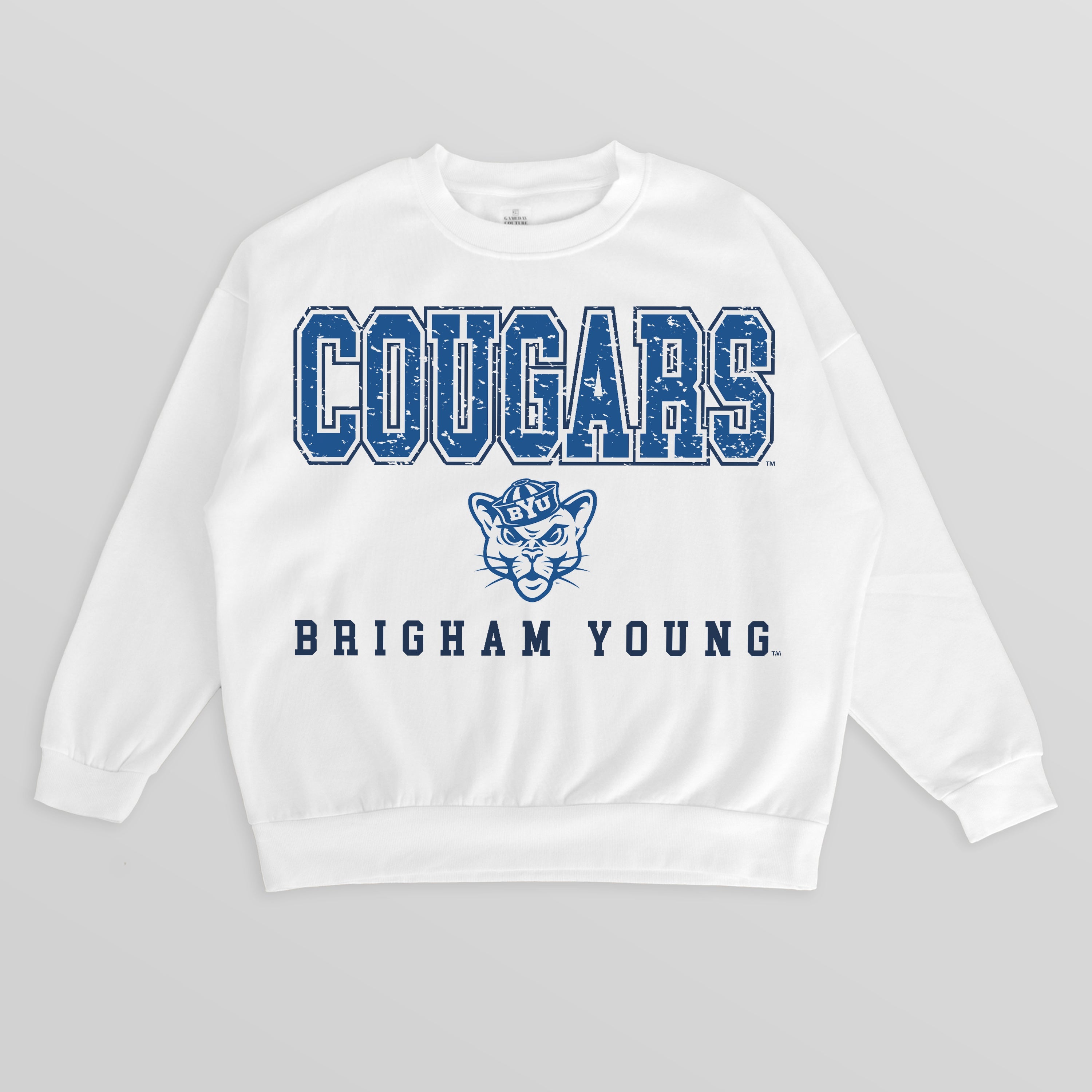 BYU COUGARS FREESTYLE PREMIUM FLEECE CREWNECK PULLOVER