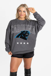 CAROLINA PANTHERS RISING STAR PREMIUM FLEECE CREWNECK PULLOVER