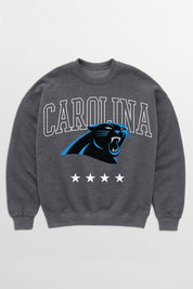 CAROLINA PANTHERS RISING STAR PREMIUM FLEECE CREWNECK PULLOVER