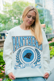 CAROLINA PANTHERS STAY COOL PREMIUM FLEECE CREWNECK PULLOVER