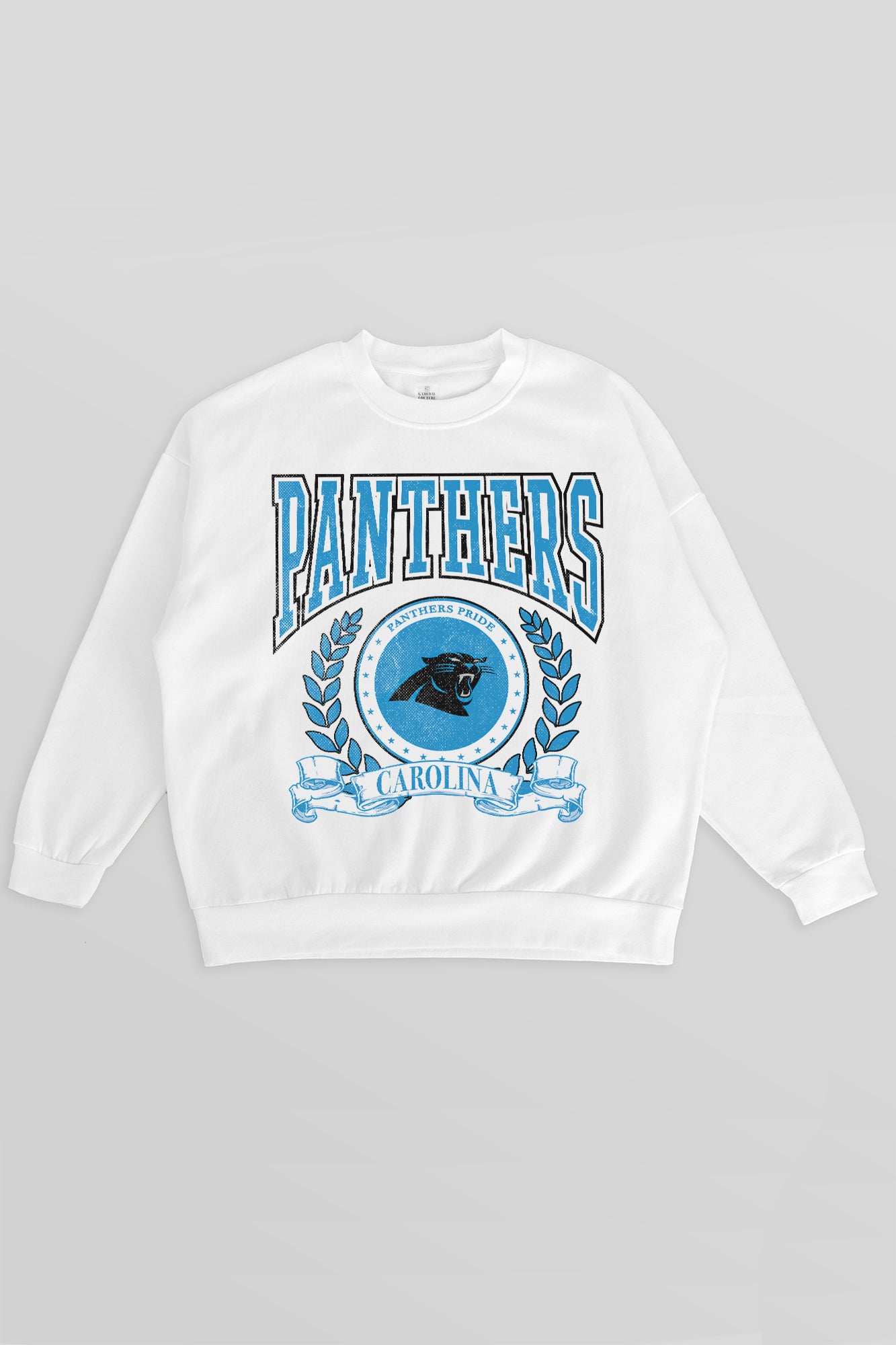 CAROLINA PANTHERS STAY COOL PREMIUM FLEECE CREWNECK PULLOVER