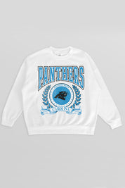 CAROLINA PANTHERS STAY COOL PREMIUM FLEECE CREWNECK PULLOVER