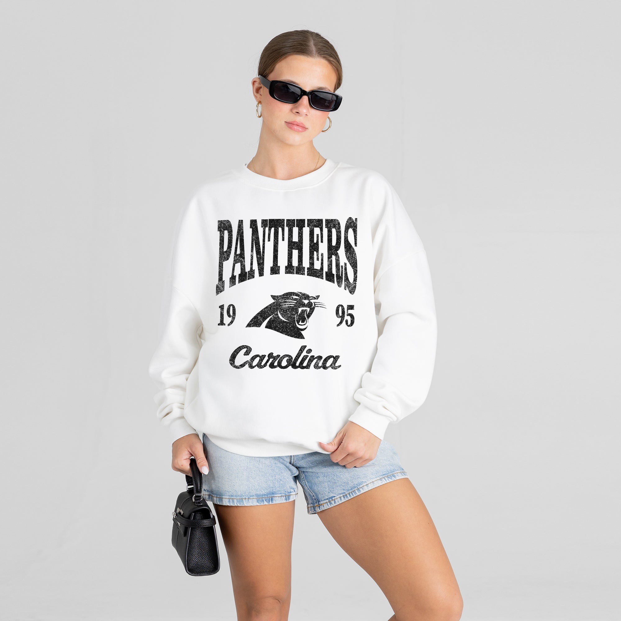 CAROLINA PANTHERS PEAK SEASON PREMIUM FLEECE CREWNECK PULLOVER