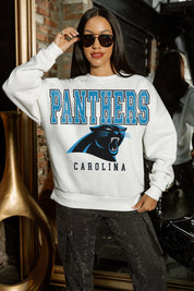 CAROLINA PANTHERS Sunday Drives Fleece Crewneck Pullover