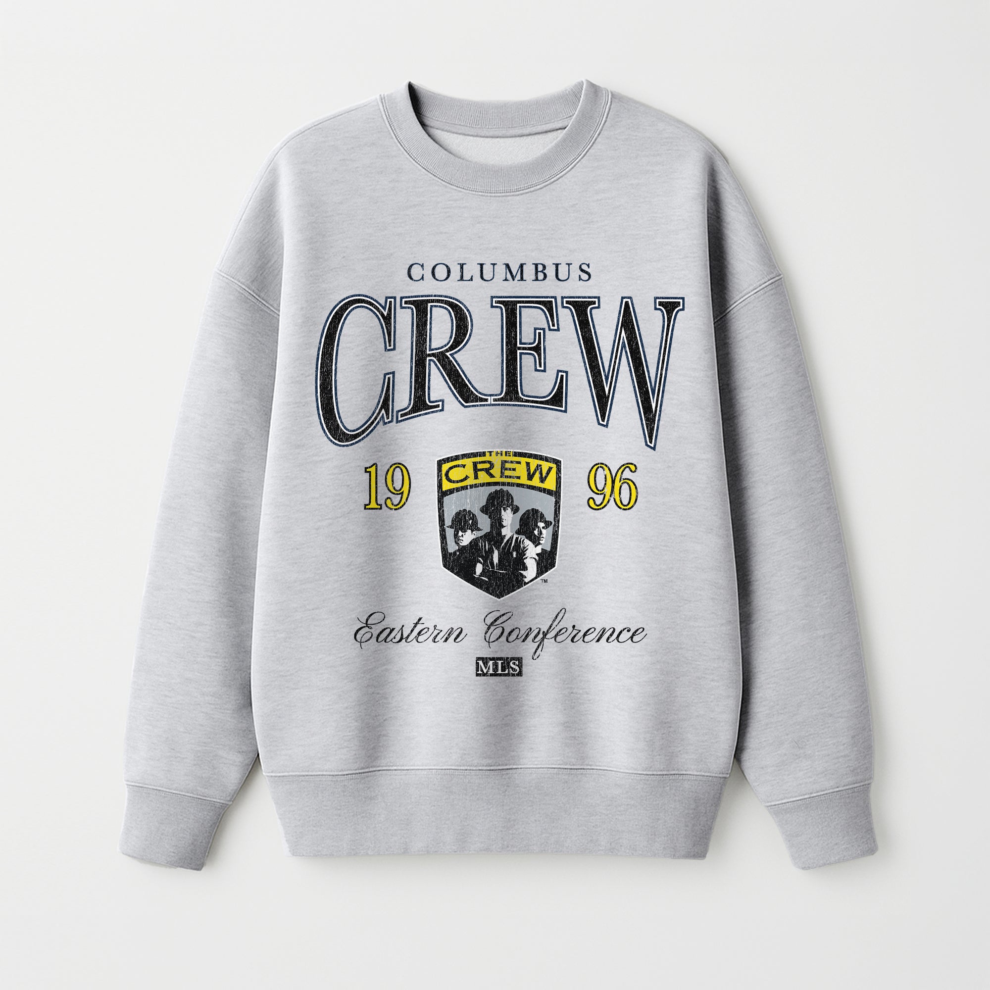 COLUMBUS CREW SC INSTANT CLASSIC PREMIUM FLEECE DROP SHOULDER CREWNECK PULLOVER