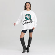 COASTAL CAROLINA CHANTICLEERS WILD BREAKTHROUGH PREMIUM FLEECE CREWNECK PULLOVER