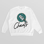 COASTAL CAROLINA CHANTICLEERS WILD BREAKTHROUGH PREMIUM FLEECE CREWNECK PULLOVER
