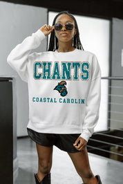 COASTAL CAROLINA CHANTICLEERS FREESTYLE PREMIUM FLEECE CREWNECK PULLOVER