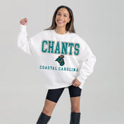 COASTAL CAROLINA CHANTICLEERS FREESTYLE PREMIUM FLEECE CREWNECK PULLOVER
