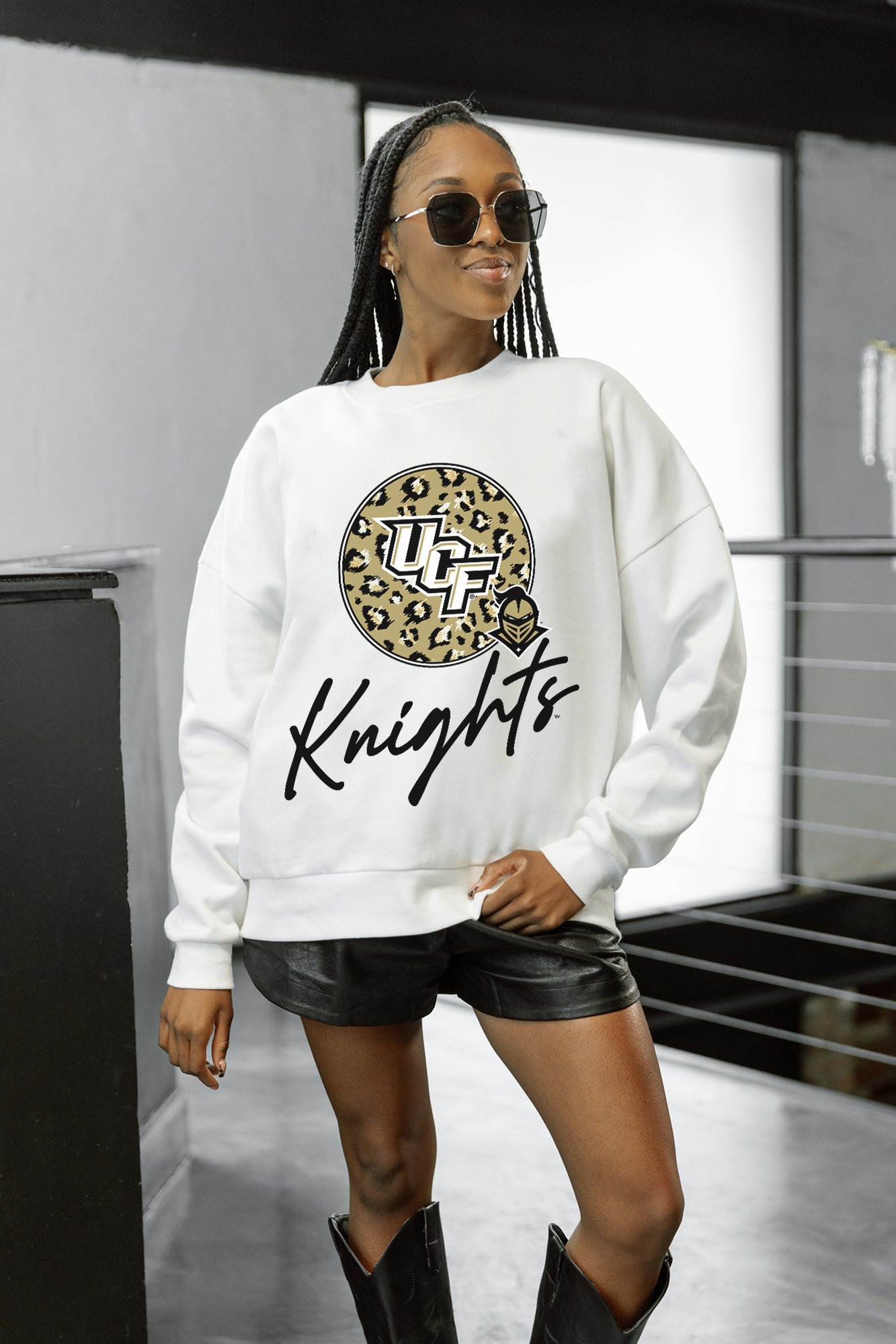 CENTRAL FLORIDA KNIGHTS WILD BREAKTHROUGH PREMIUM FLEECE CREWNECK PULLOVER