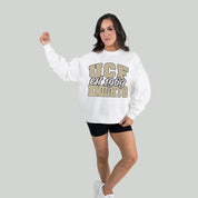 CENTRAL FLORIDA KNIGHTS FADED FORMATION PREMIUM FLEECE DROP SHOULDER CREWNECK PULLOVER