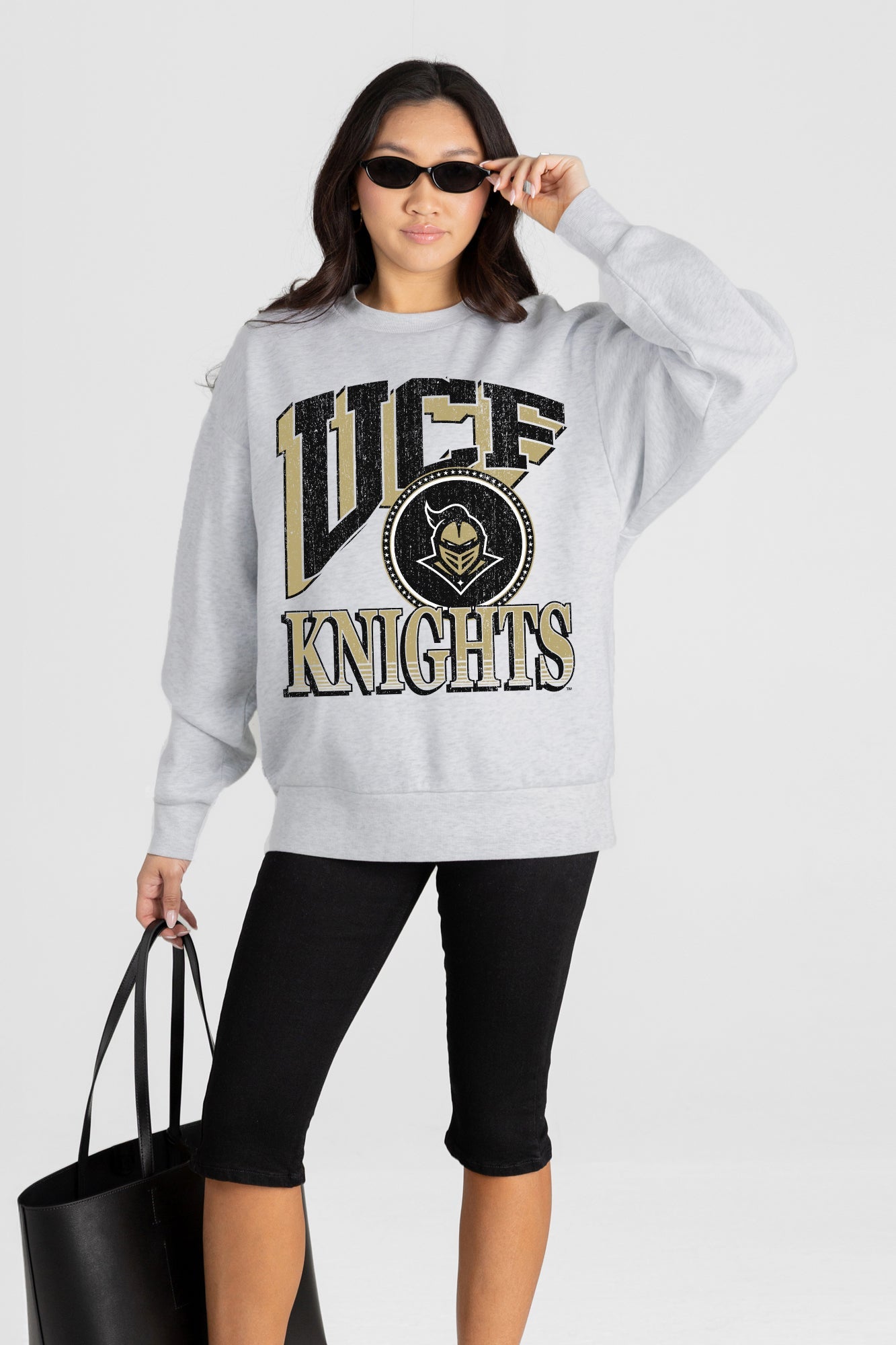 CENTRAL FLORIDA KNIGHTS GAME ON PREMIUM FLEECE DROP SHOULDER CREWNECK PULLOVER