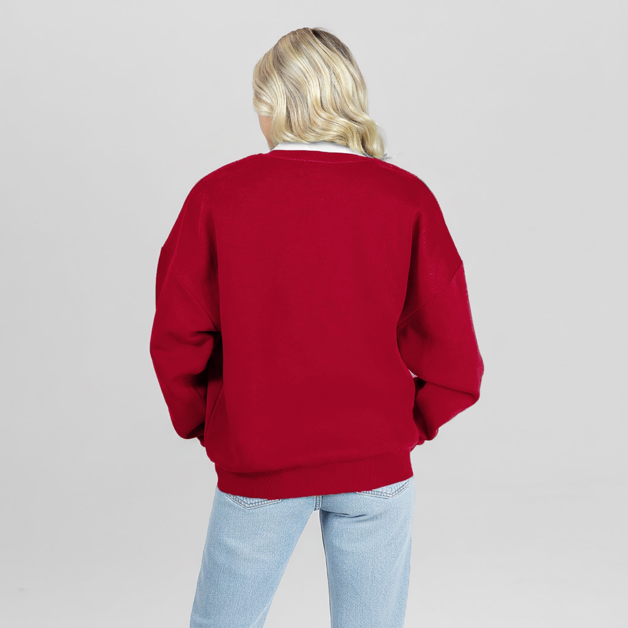 CHICAGO FIRE FC CLASSIC ARCHIVES PREMIUM FLEECE DROP SHOULDER CREWNECK PULLOVER