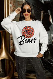 CHICAGO BEARS WILD BREAKTHROUGH PREMIUM FLEECE CREWNECK PULLOVER
