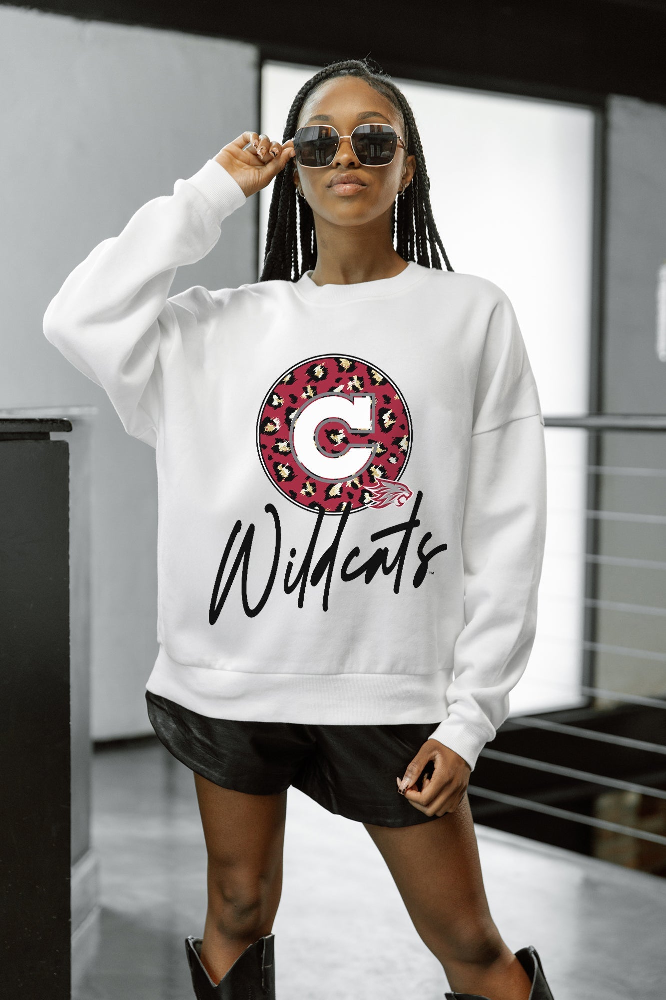 CHICO STATE WILDCATS WILD BREAKTHROUGH PREMIUM FLEECE CREWNECK PULLOVER