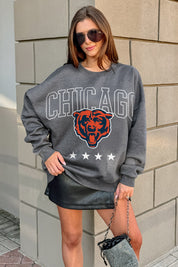 CHICAGO BEARS RISING STAR PREMIUM FLEECE CREWNECK PULLOVER