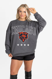 CHICAGO BEARS RISING STAR PREMIUM FLEECE CREWNECK PULLOVER