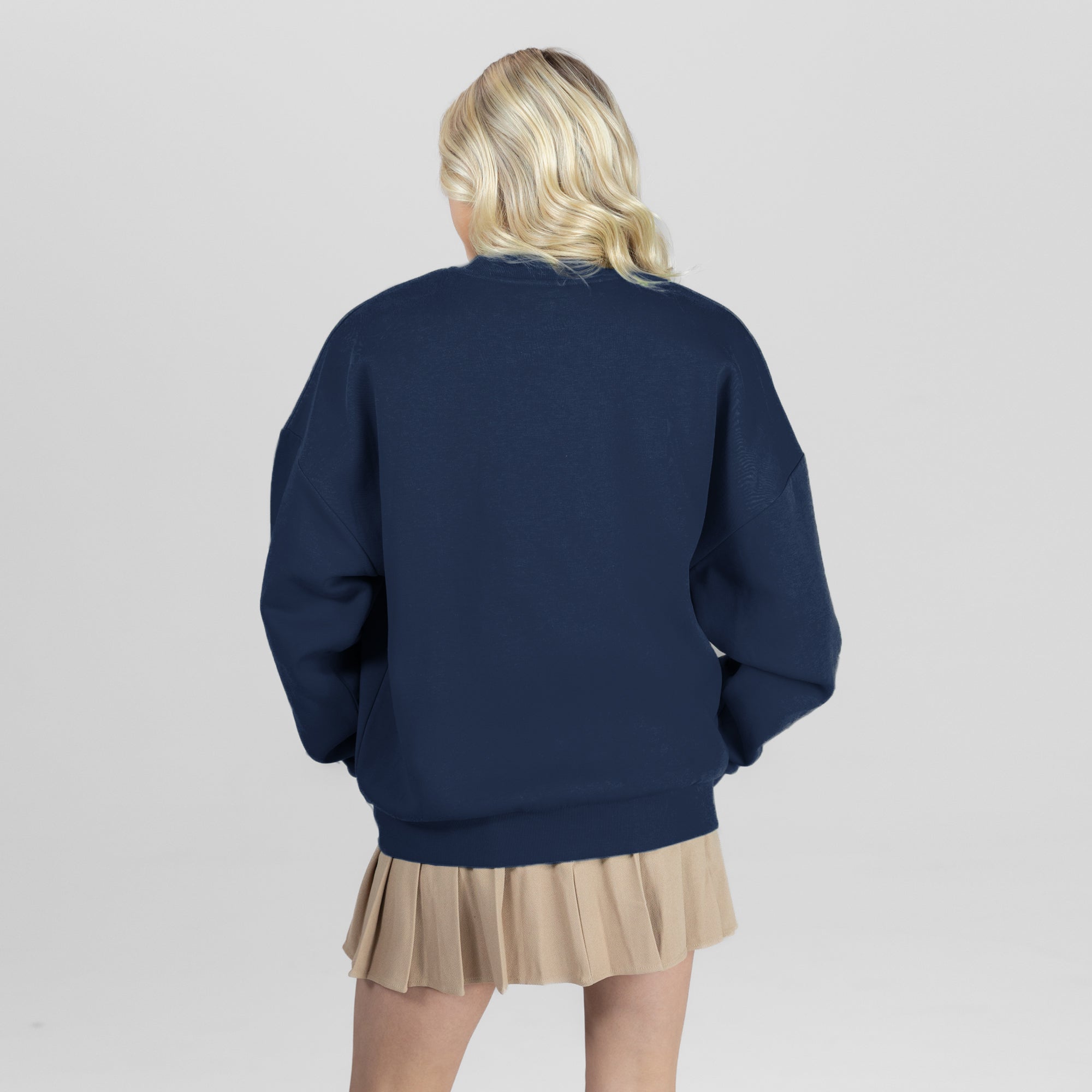 CHICAGO BEARS CLASSIC ARCHIVES PREMIUM FLEECE DROP SHOULDER CREWNECK PULLOVER