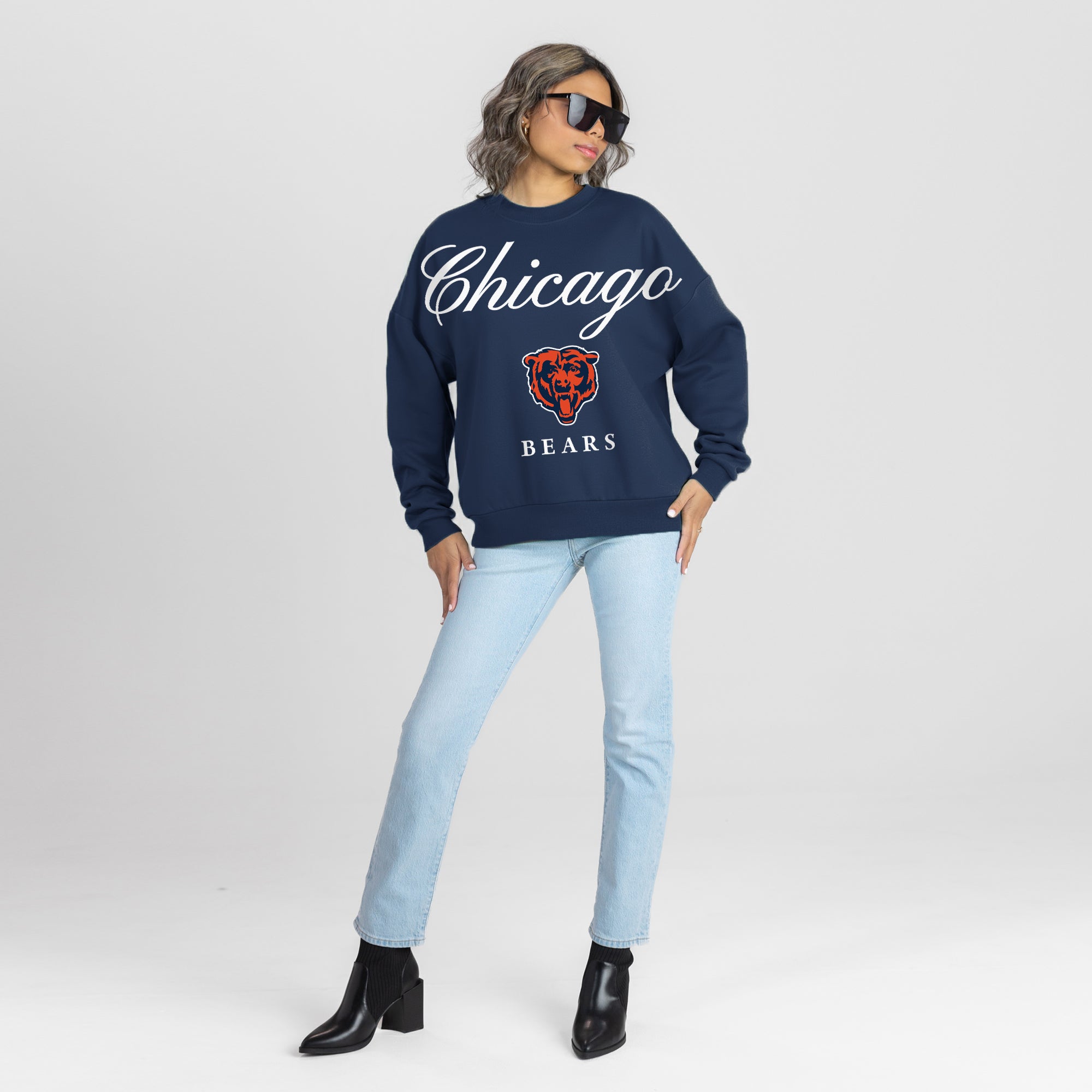 CHICAGO BEARS LEGACY CLUB PREMIUM FLEECE CREWNECK PULLOVER