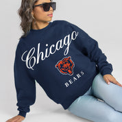 CHICAGO BEARS LEGACY CLUB PREMIUM FLEECE CREWNECK PULLOVER