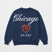 CHICAGO BEARS LEGACY CLUB PREMIUM FLEECE CREWNECK PULLOVER