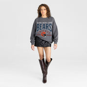 CHICAGO BEARS KICKOFF CLASSIC PREMIUM FLEECE DROP SHOULDER CREWNECK PULLOVER