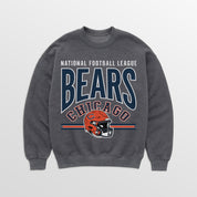 CHICAGO BEARS KICKOFF CLASSIC PREMIUM FLEECE DROP SHOULDER CREWNECK PULLOVER