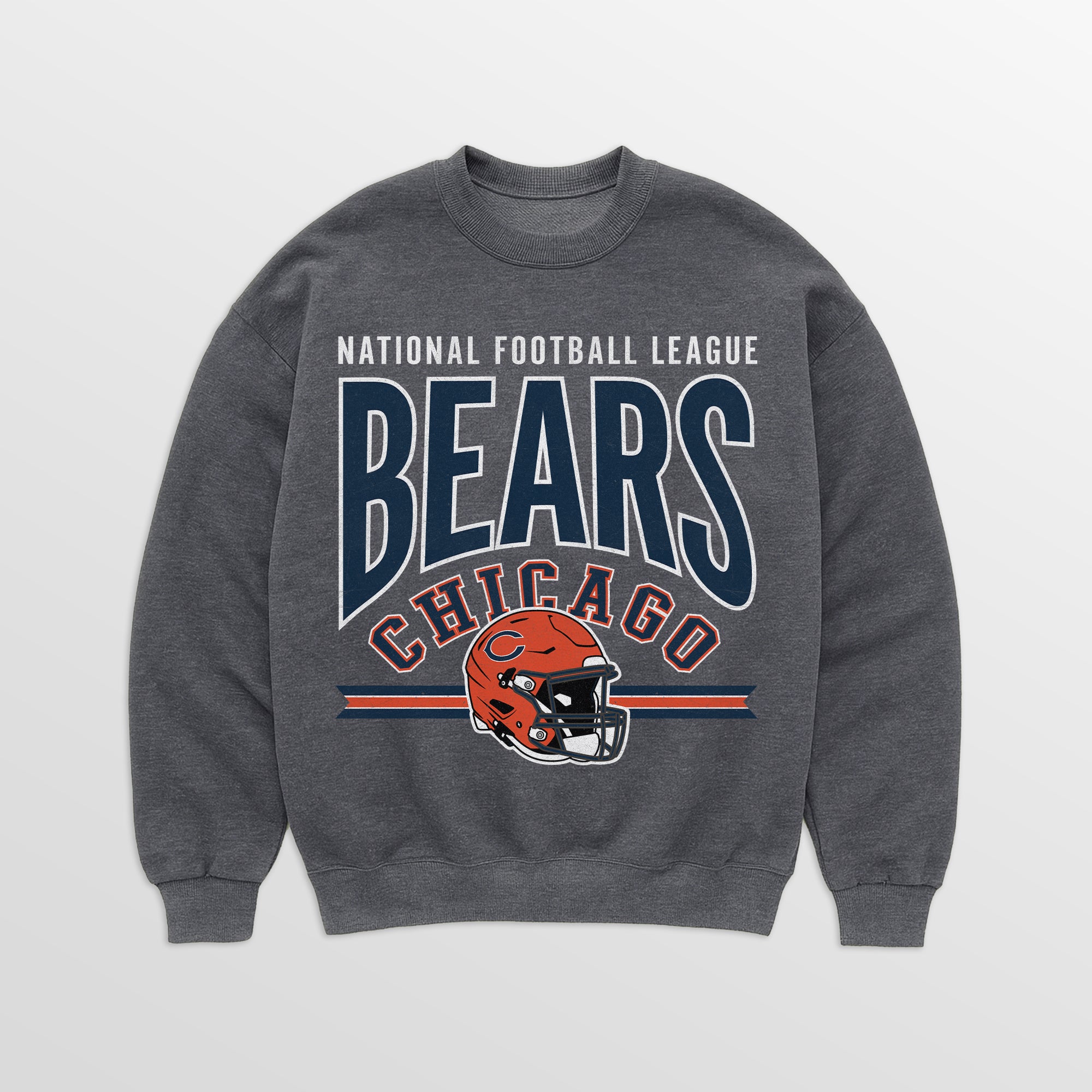 CHICAGO BEARS KICKOFF CLASSIC PREMIUM FLEECE DROP SHOULDER CREWNECK PULLOVER