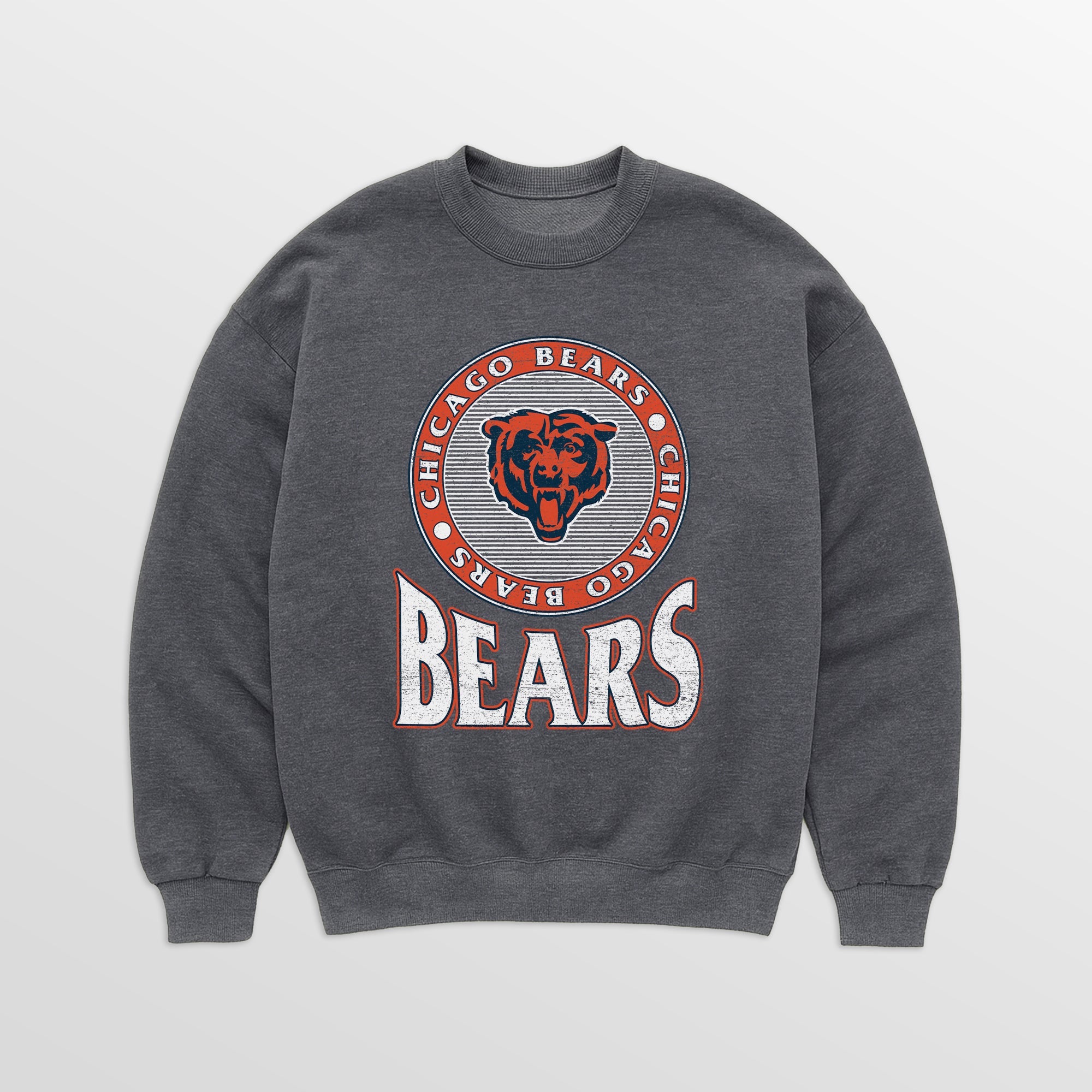 CHICAGO BEARS SATURDAY SEAL PREMIUM FLEECE DROP SHOULDER CREWNECK PULLOVER