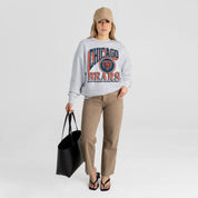 CHICAGO BEARS GAME ON PREMIUM FLEECE DROP SHOULDER CREWNECK PULLOVER