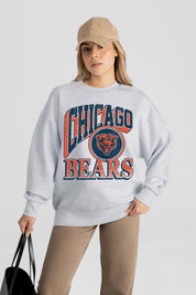 CHICAGO BEARS GAME ON PREMIUM FLEECE DROP SHOULDER CREWNECK PULLOVER