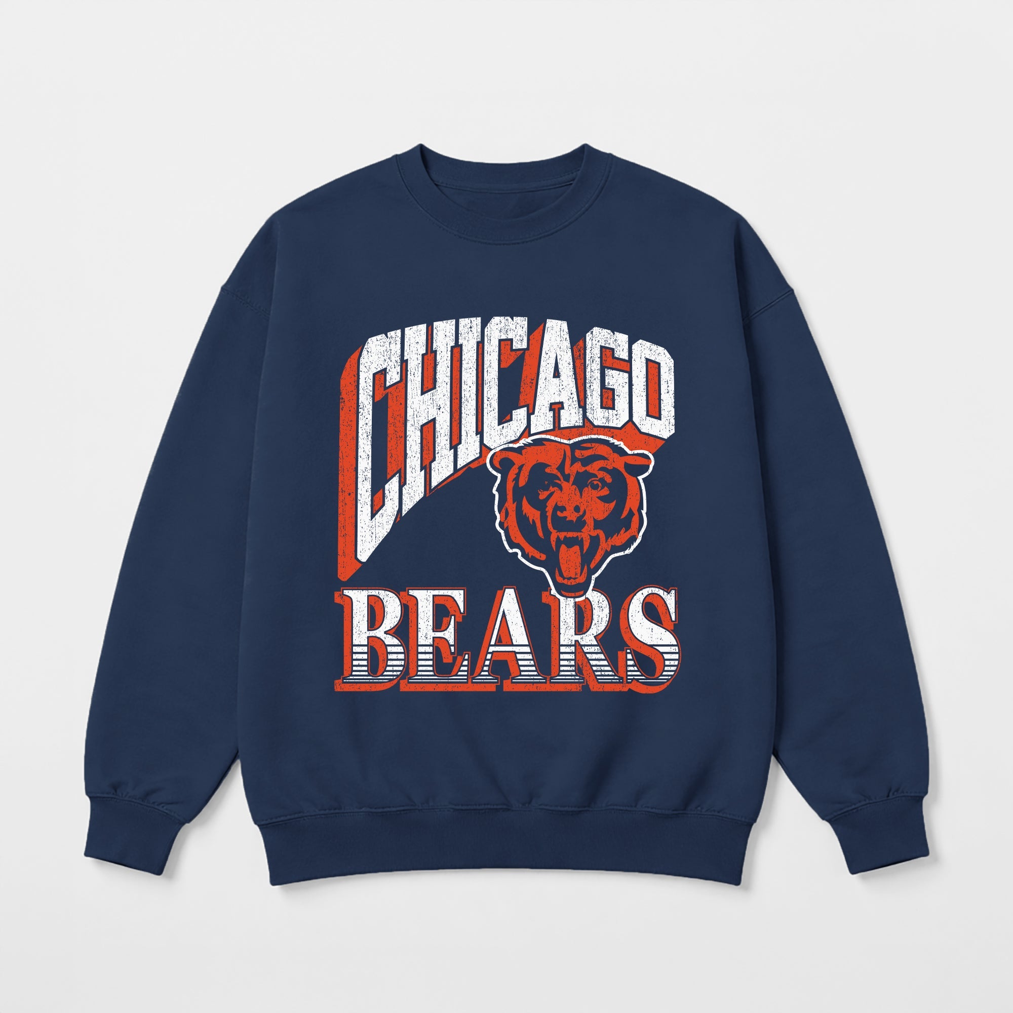 CHICAGO BEARS MAIN CHARACTER PREMIUM FLEECE DROP SHOULDER CREWNECK PULLOVER