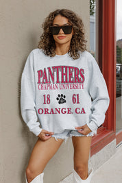 CHAPMAN UNIVERSITY PANTHERS ALLEGIANCE PREMIUM FLEECE DROP SHOULDER CREWNECK PULLOVER
