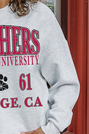 CHAPMAN UNIVERSITY PANTHERS ALLEGIANCE PREMIUM FLEECE DROP SHOULDER CREWNECK PULLOVER