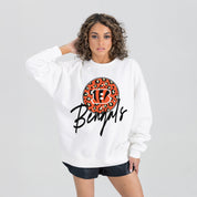 CINCINNATI BENGALS WILD BREAKTHROUGH PREMIUM FLEECE CREWNECK PULLOVER