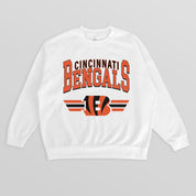 CINCINNATI BENGALS SWIFT STRIKE PREMIUM FLEECE CREWNECK PULLOVER