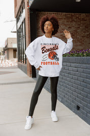 CINCINNATI BENGALS HOME TURF PREMIUM FLEECE CREWNECK PULLOVER