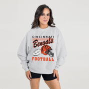 CINCINNATI BENGALS HOME TURF PREMIUM FLEECE CREWNECK PULLOVER