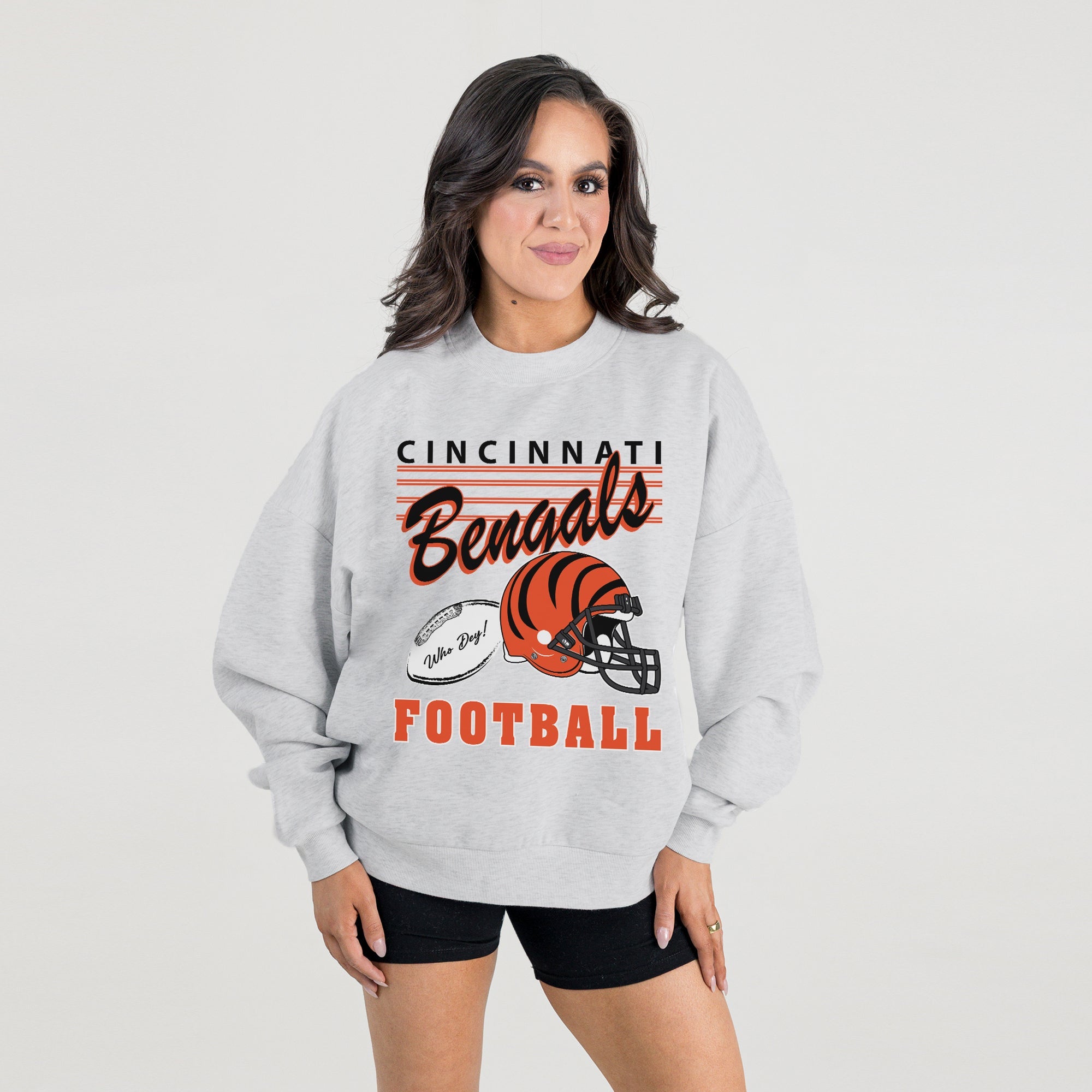 CINCINNATI BENGALS HOME TURF PREMIUM FLEECE CREWNECK PULLOVER