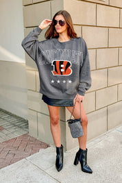 CINCINNATI BENGALS RISING STAR PREMIUM FLEECE CREWNECK PULLOVER