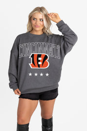 CINCINNATI BENGALS RISING STAR PREMIUM FLEECE CREWNECK PULLOVER