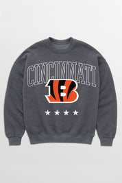 CINCINNATI BENGALS RISING STAR PREMIUM FLEECE CREWNECK PULLOVER