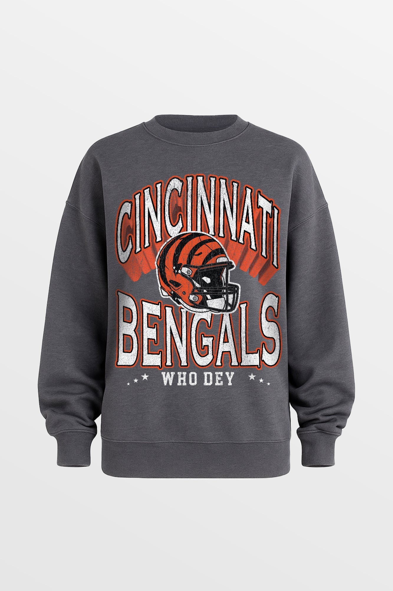 CINCINNATI BENGALS STAY COOL PREMIUM FLEECE CREWNECK PULLOVER BY RANDI MAHOMES
