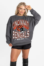 CINCINNATI BENGALS STAY COOL PREMIUM FLEECE CREWNECK PULLOVER BY RANDI MAHOMES