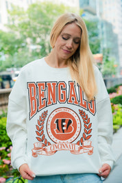 CINCINNATI BENGALS STAY COOL PREMIUM FLEECE CREWNECK PULLOVER