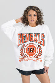 CINCINNATI BENGALS STAY COOL PREMIUM FLEECE CREWNECK PULLOVER